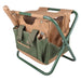 Esschert's Garden Garden Bags - Clever Garden Tool Stool - 2-in-1 Stool & Tool Bag - Green