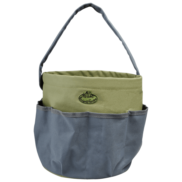 Esschert's Garden Garden Bags - Heavy-Duty Round Garden Holdall Tool Bag - Grey