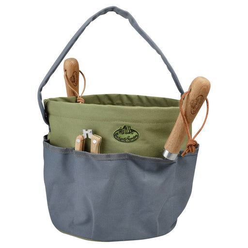 Esschert's Garden Garden Bags - Heavy-Duty Round Garden Holdall Tool Bag - Grey