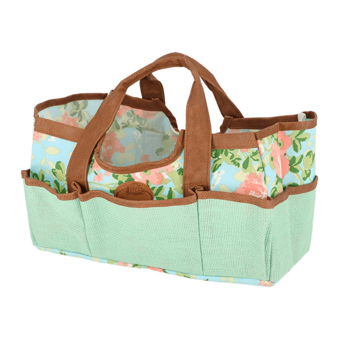 Esschert's Garden Garden Bags - Rose Print Large Garden Bag with Tool Pockets