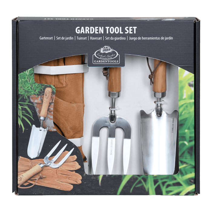 Esschert's Garden Garden Tool Gift Sets - Traditional Garden Tool Gift Set (Stainless Steel)