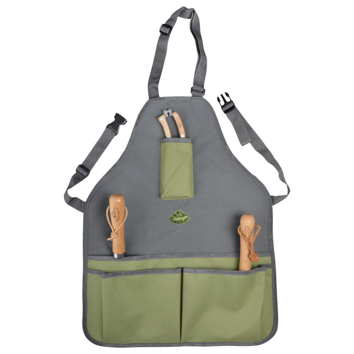 Esschert's Garden Gardening Aprons & Tool Belts - Heavy-Duty Garden Tool Apron - Grey