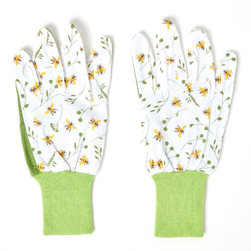 Esschert's Garden Gardening Gloves - Bee Print Gardening Gloves