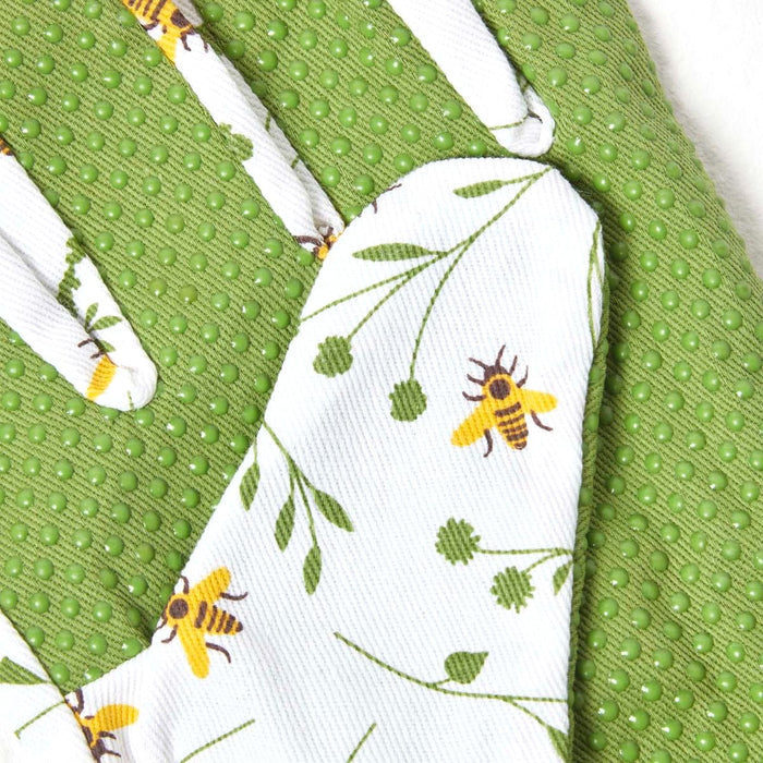 Esschert's Garden Gardening Gloves - Bee Print Gardening Gloves