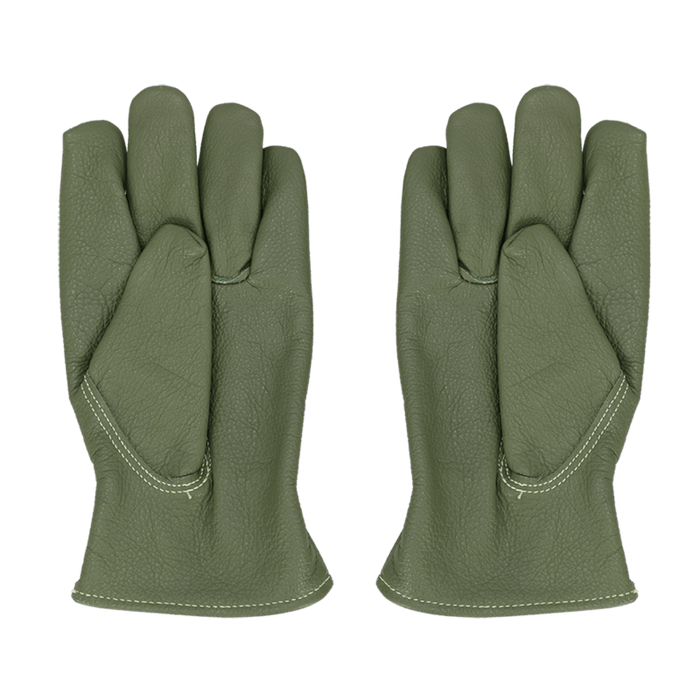 Esschert's Garden Gardening Gloves - Cow Leather Gardening Gloves - Green