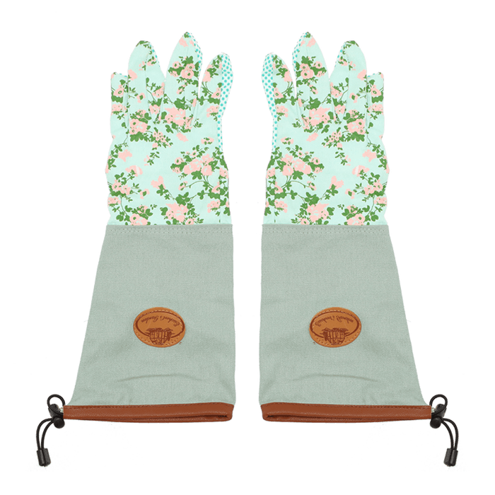 Esschert's Garden Gardening Gloves - Rose Print Gauntlet Gardening Gloves