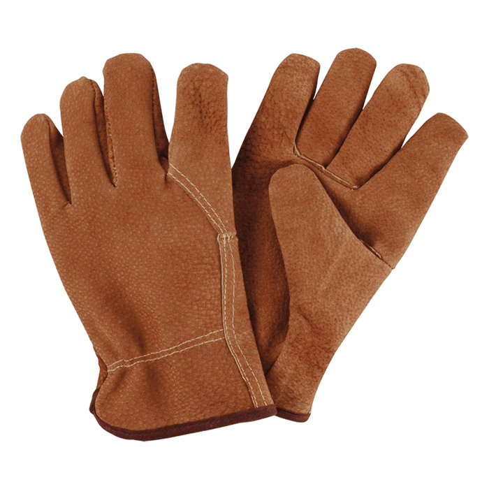 Esschert's Garden Gardening Gloves - Traditional Leather Garden Gloves (Durable Pig Grain)