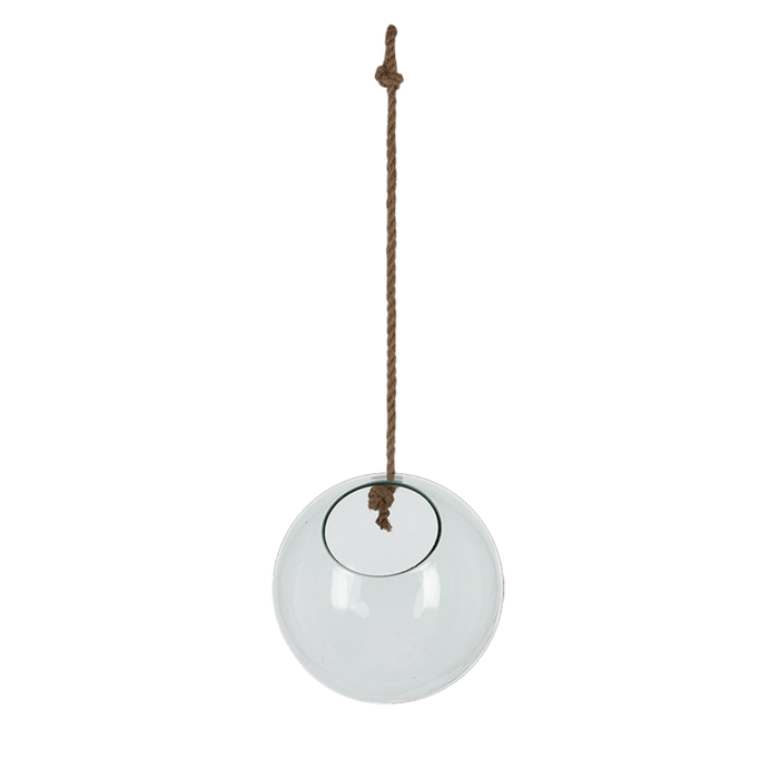 Esschert's Garden Indoor Decor - Medium Hanging Glass Planter