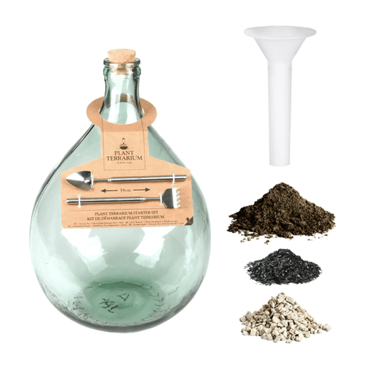 Esschert's Garden Plant Terrariums - DIY Plant Terrarium Kit with 15 Litre Bottle