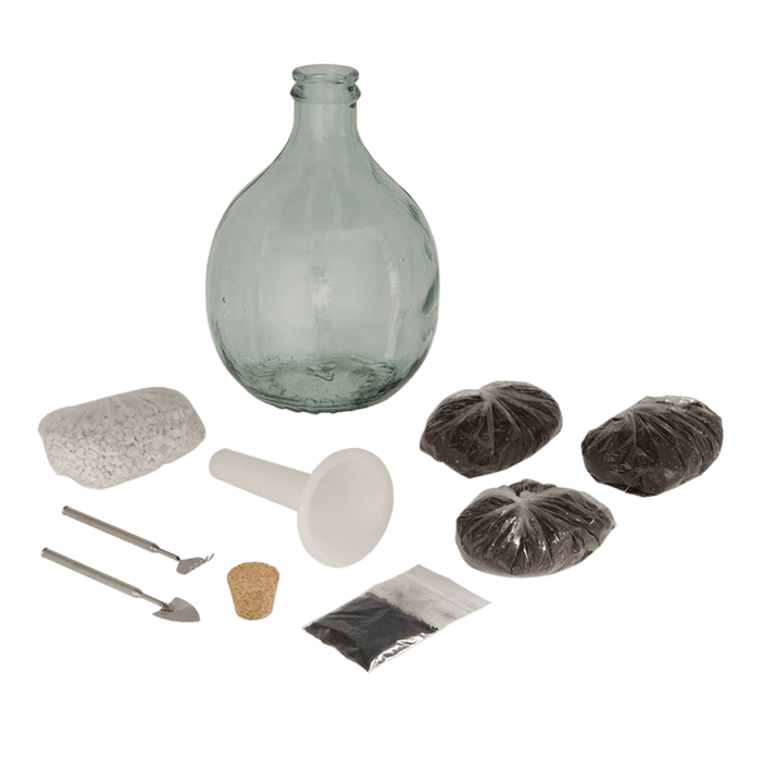 Esschert's Garden Plant Terrariums - DIY Plant Terrarium Kit with 5 Litre Bottle