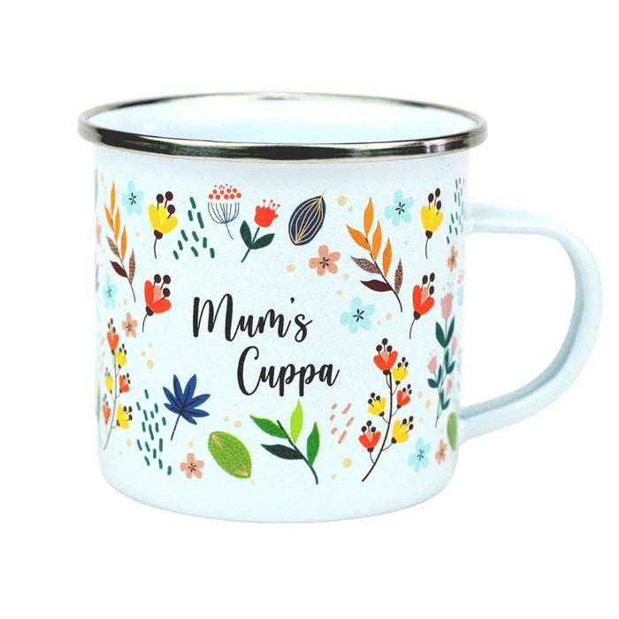 Gardening Gifts Co. Enamel Mugs - Mum's Cuppa Enamel Mug