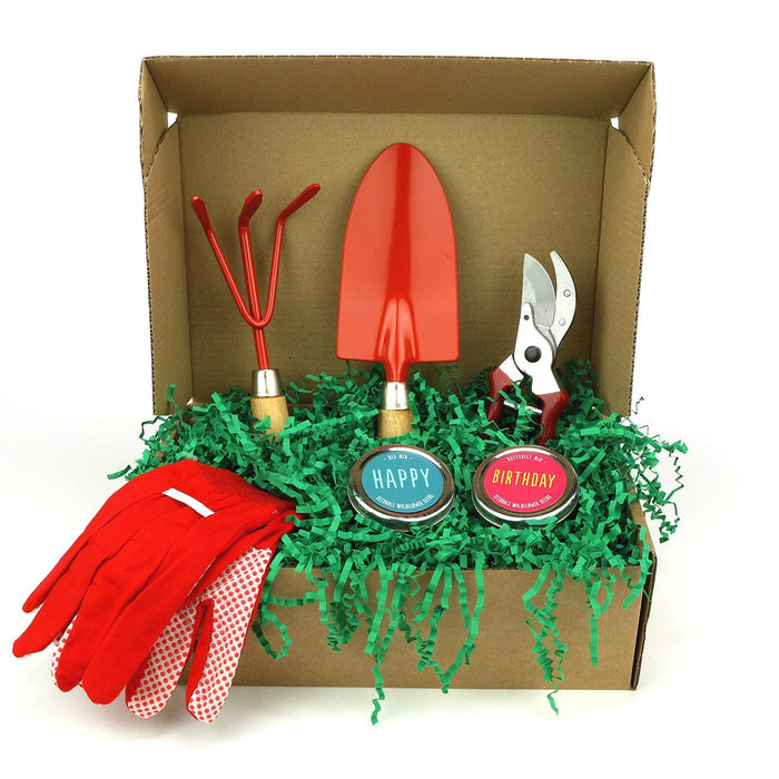 Gardening Gifts Co. Gift Hampers - Red Shades of Nature Birthday Gardening Hamper