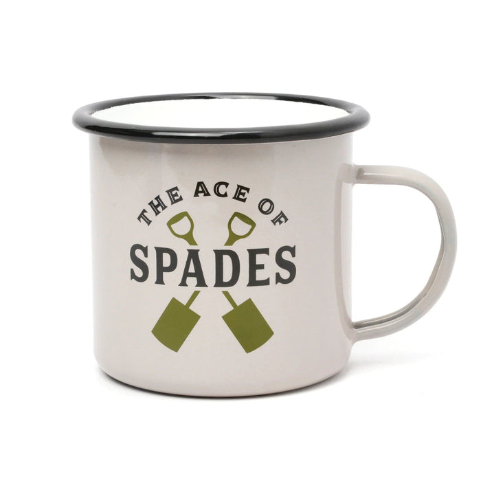 Gentlemen's Hardware Enamel Mugs - Ace Of Spades Garden Enamel Mug