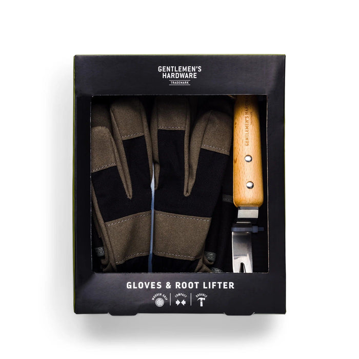 Gentlemen's Hardware Garden Tool Gift Sets - Gardening Gloves & Root Lifter Gift Set