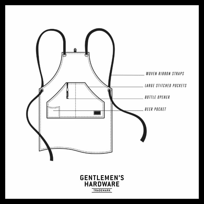 Gentlemen's Hardware Gardening Aprons & Tool Belts - BBQ Utility Apron & Bottle Opener