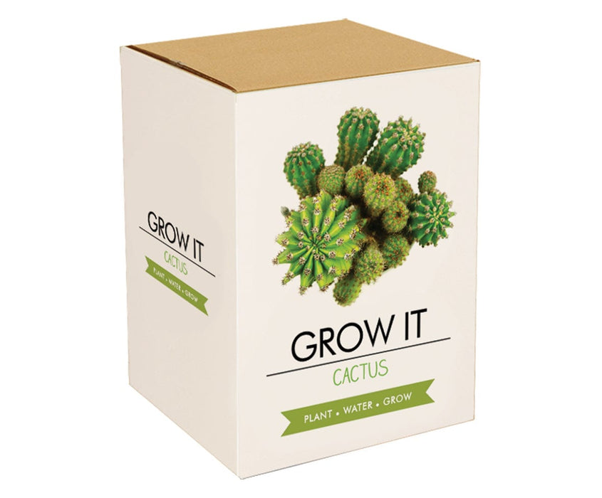 Gift Republic Plant & Herb Growing Kits - Grow Your Own Cactus Plant - Grow It Cactus