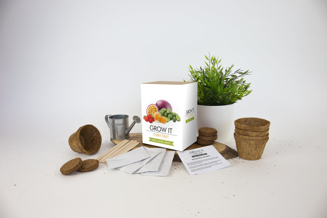 Gift Republic Plant & Herb Growing Kits - Grow Your Own Exotic Fruits - Grow It Funky Fruit