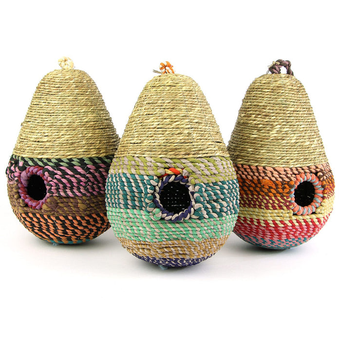 Jardinopia Bird Houses & Tables - Pear Shaped Munja-Jute Birdhouse