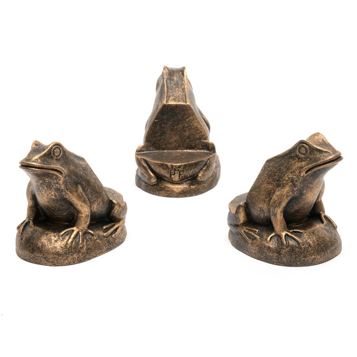 Jardinopia Plant Pot Accessories - Plant Pot Feet - Bronze Frog