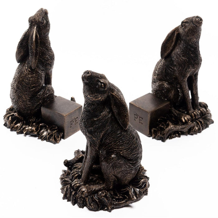 Jardinopia Plant Pot Accessories - Plant Pot Feet - Bronze Moongazing Hare