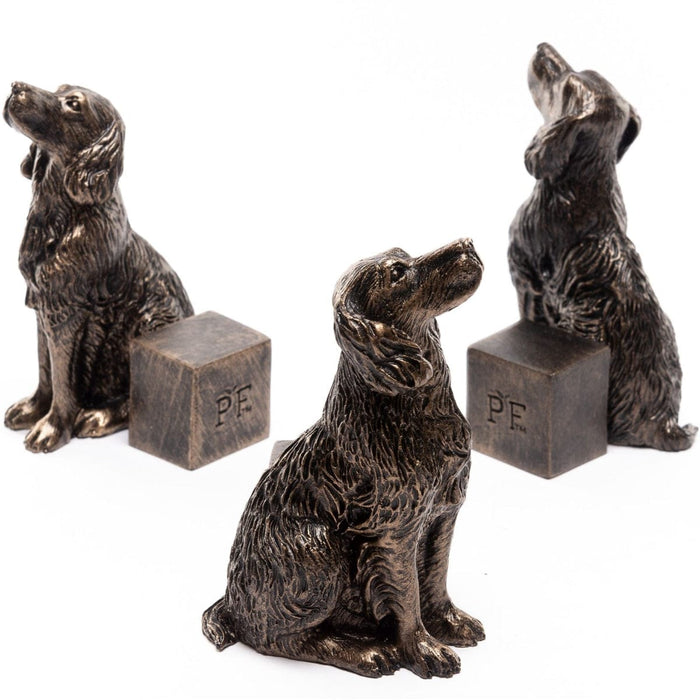 Jardinopia Plant Pot Accessories - Plant Pot Feet - Bronze Springer Spaniel