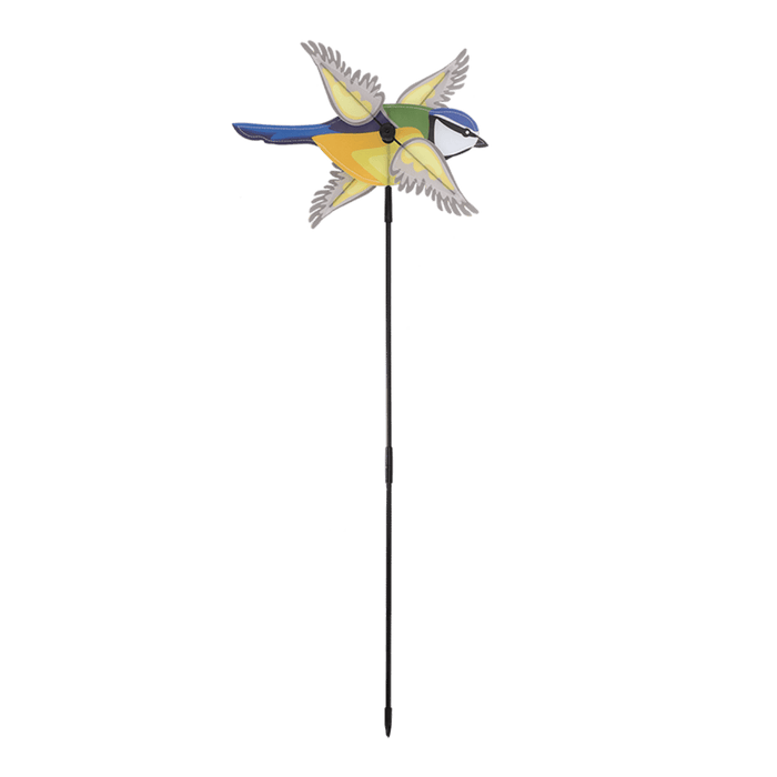 Kids in the Garden Garden Decor - Cheerful Blue Tit Windmill for Kids