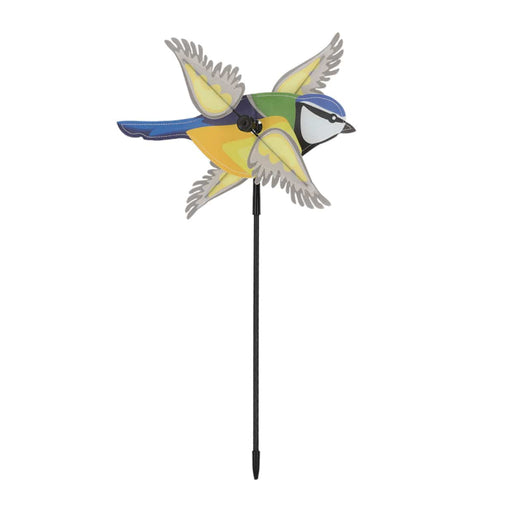 Kids in the Garden Garden Decor - Cheerful Blue Tit Windmill for Kids