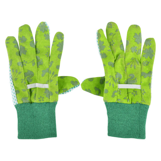 Kids in the Garden Gardening Gloves - Children's Gardening Gloves (Cheerful Print)