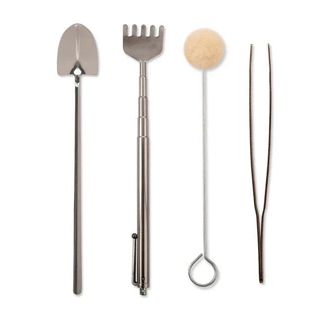 Kikkerland Indoor Garden Tool Set - Mini Garden Tools Set of 4