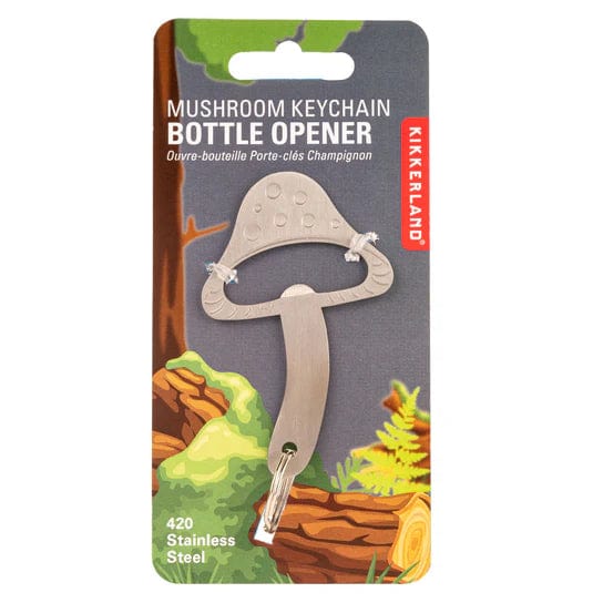 Kikkerland Novelty Gifts - Mushroom Keychain Bottle Opener