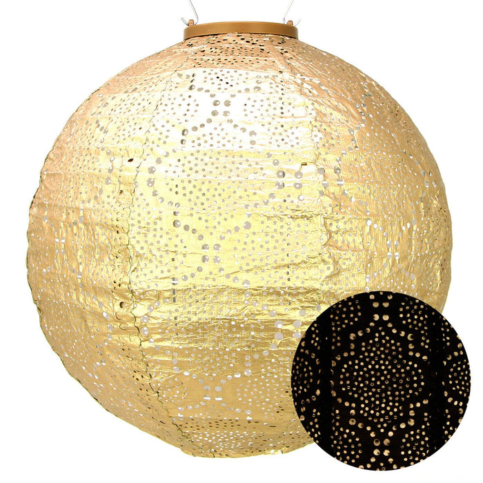 Lumiz Garden Decor - Gold Round Lumiz Solar Lanterns