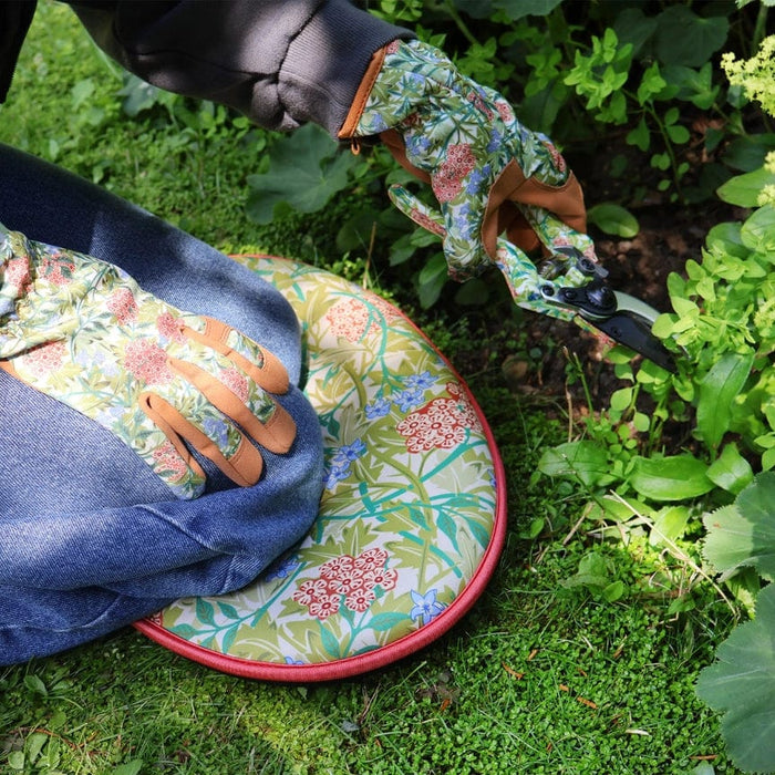 Orange Grove Garden Kneeling Pads - William Morris Jasmine Spring Garden Kneeler