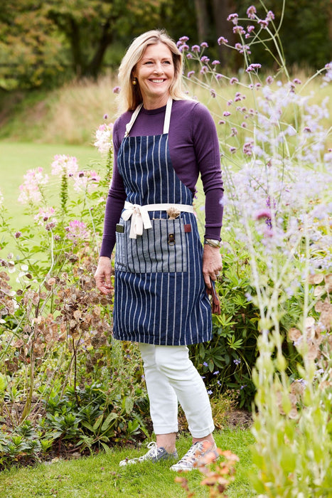 Sophie Conran Gardener's Apron - Blue Stripe