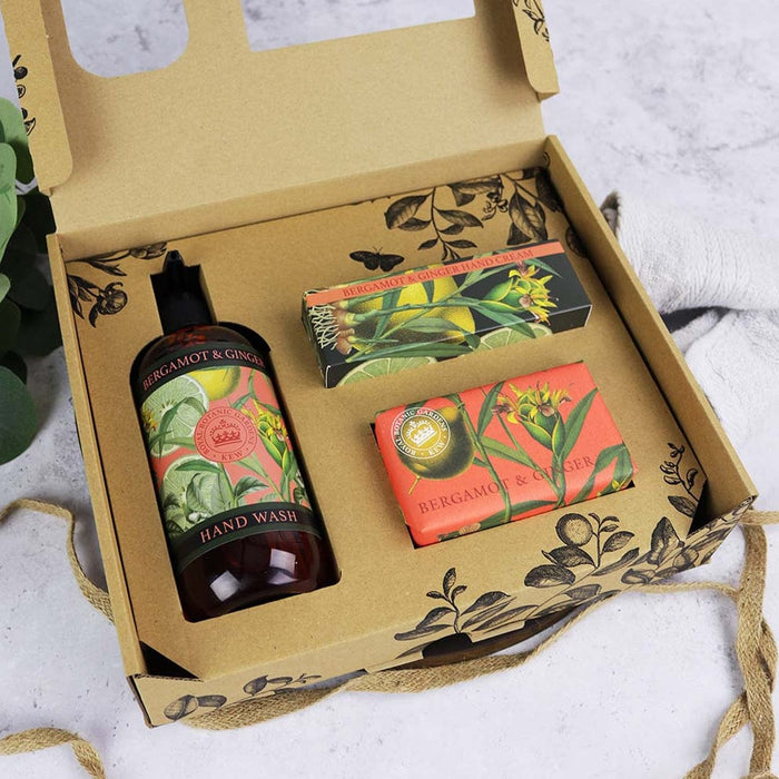 Royal Botanic Gardens, Kew Skin Care Gift Sets - Kew Bergamot & Ginger Hand Care Gift Set