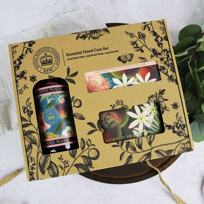 Royal Botanic Gardens, Kew Skin Care Gift Sets - Kew Jasmine Peach Hand Care Gift Set