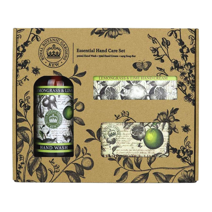 Royal Botanic Gardens, Kew Skin Care Gift Sets - Kew Lemongrass & Lime Hand Care Gift Set