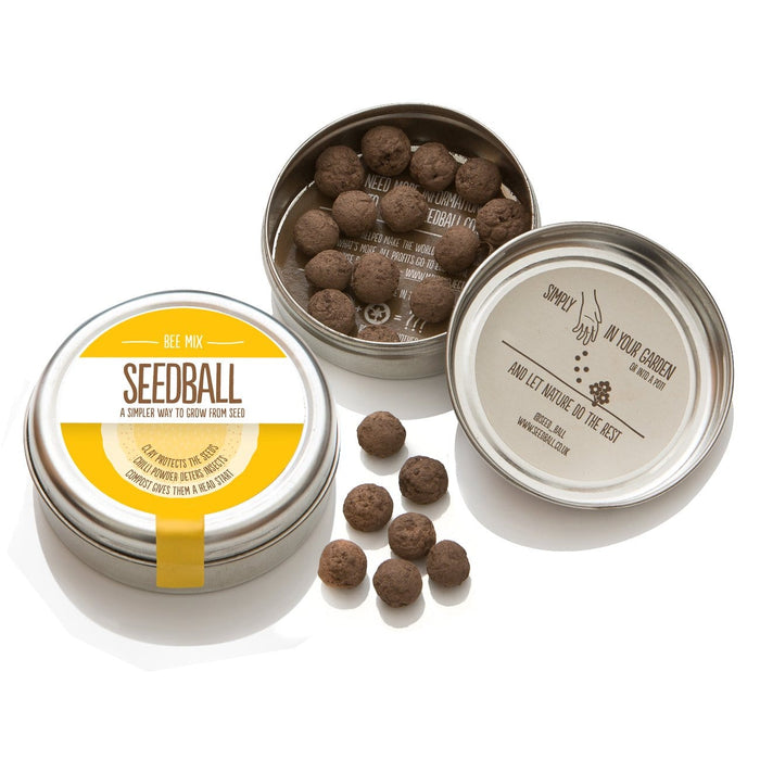 Seedball Plant & Herb Growing Kits - Seedball Tin - Bee Mix