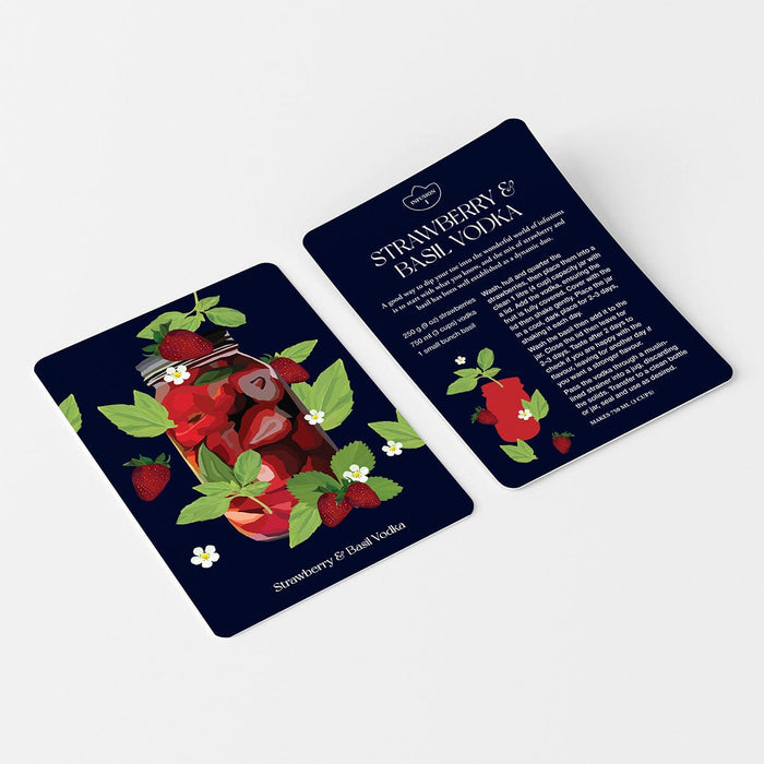 Smith Street Books Card Decks - Botanical Cocktail: 50 Cocktail Recipe Cards