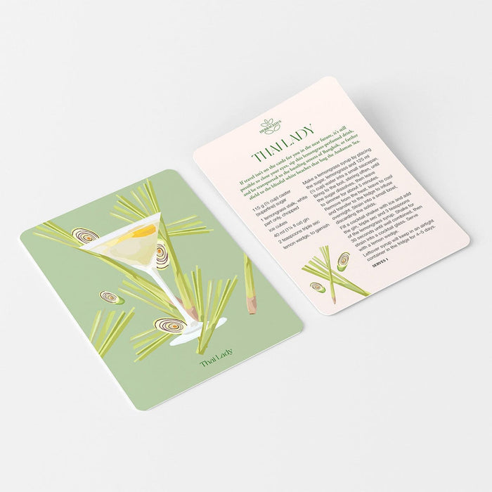 Smith Street Books Card Decks - Botanical Cocktail: 50 Cocktail Recipe Cards