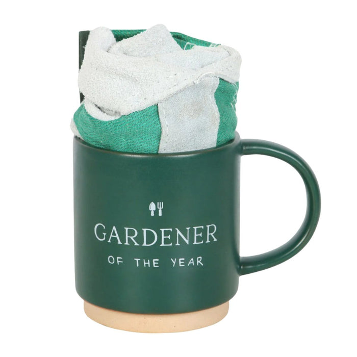 Something Different Enamel Mugs - Gardener of the Year Mug & Gloves