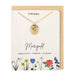 Something Different Jewellery - October Birth Flower Necklace and Card