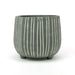 The Satchville Gift company Indoor Plant Pots - Striped Cement Pot