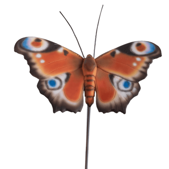 True to Nature Garden Decor - Decorative Garden Butterflies on Sticks (Set of 3)