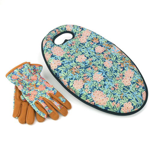 William Morris Garden Tool Gift Sets - Garden Kneeler & Gloves Bundle - William Morris Jasmine