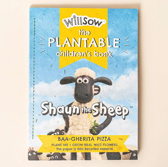 Willsow Books - Shaun the Sheep, BAA-GHERITA PIZZA - Plantable Children's Book