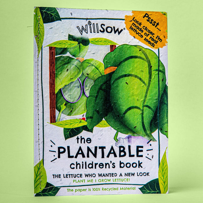 Willsow Books - The Lettuce who wanted a new look - Plantable Children's Book