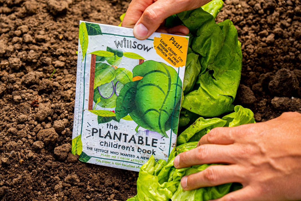 Willsow Books - The Lettuce who wanted a new look - Plantable Children's Book