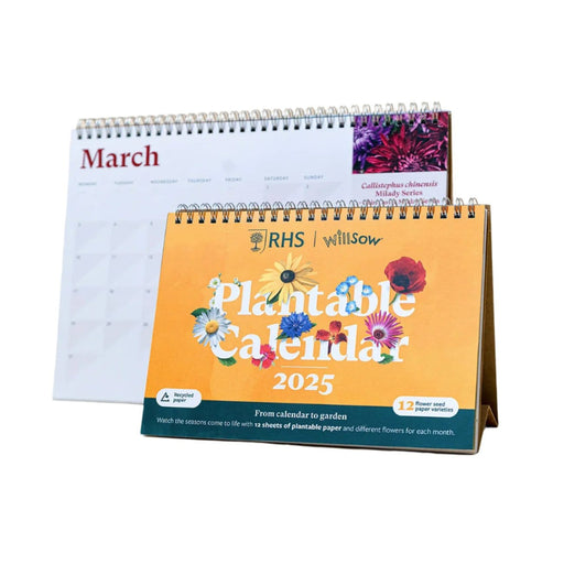 Willsow Calendars & Diaries - RHS & Willsow A5 Plantable Calendar 2025