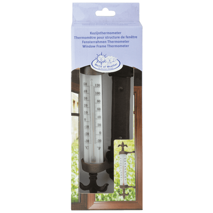 World of Weather Garden Decor - Rustic Window Frame Thermometer